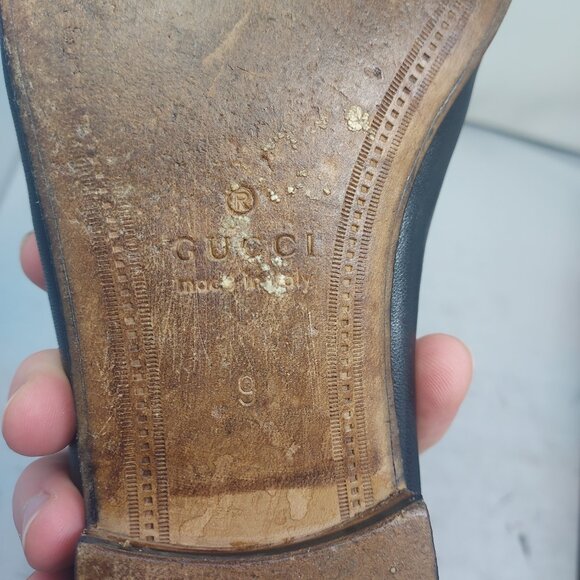 Gucci MENS Brixton Black Horsebit Loafer Shoe - Picture 5 of 12